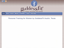 Tablet Screenshot of goddessfit.com